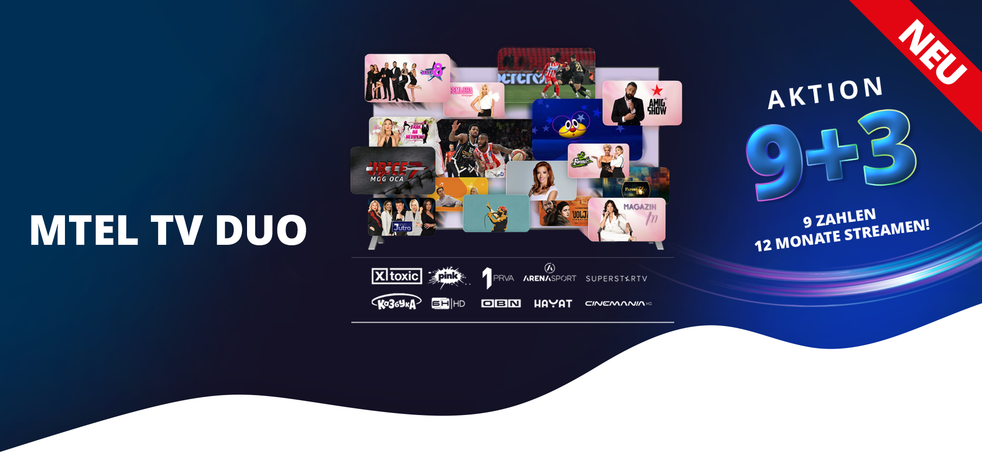 MTEL TV DUO 9+3