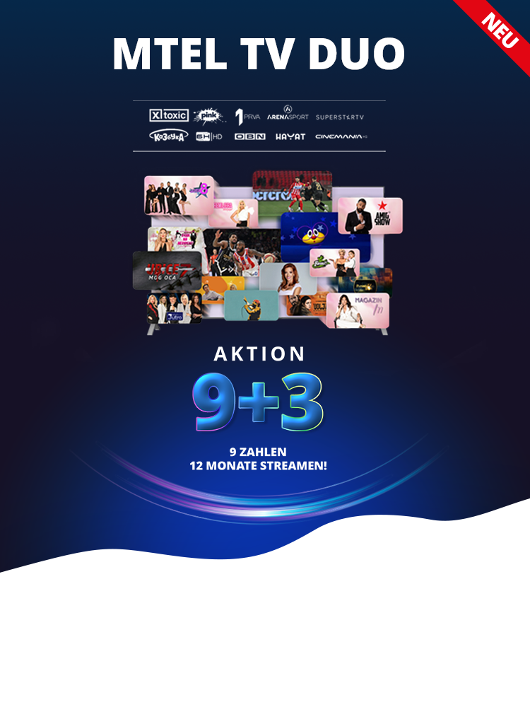 MTEL TV DUO 9+3