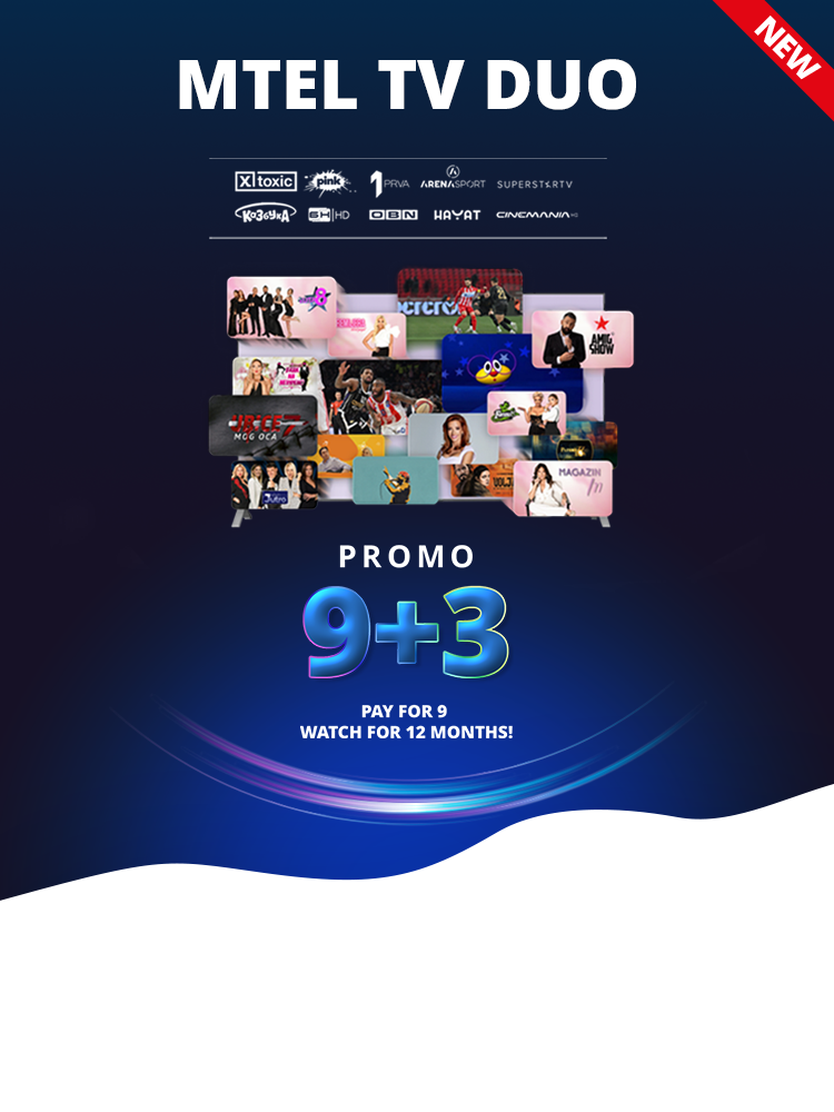 MTEL TV DUO 9+3