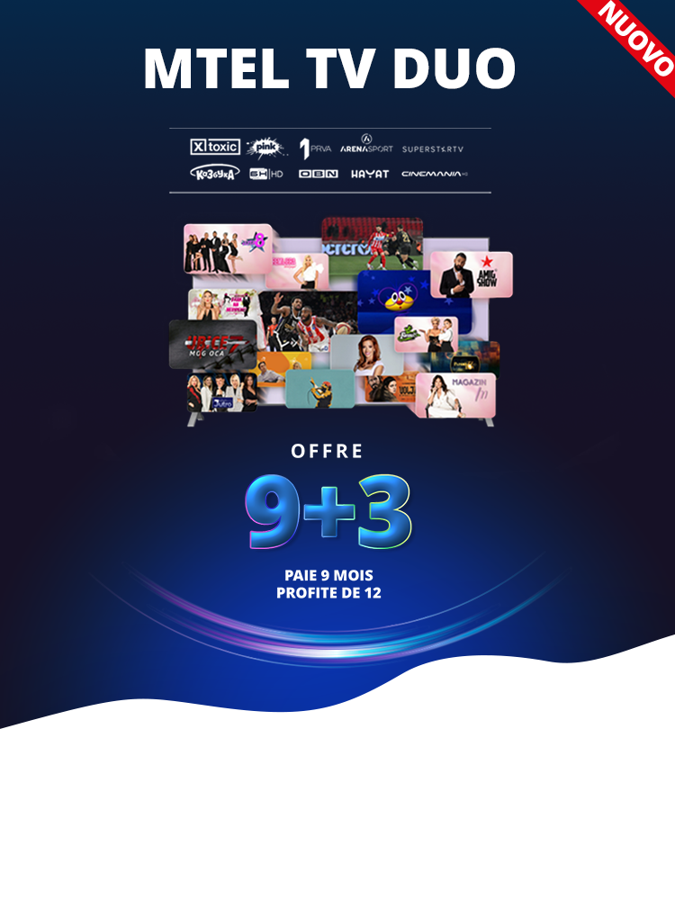 MTEL TV DUO 9+3