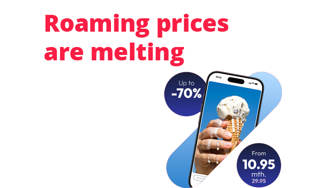 Super affordable B:YOU roaming offers