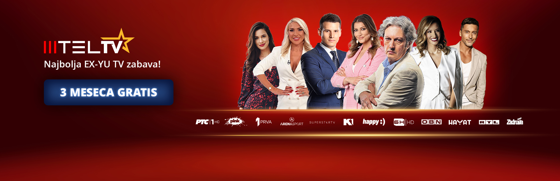 3 meseca GRATIS MTEL TV