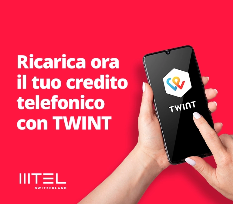 Ricarica facilmente il tuo credito MTEL con TWINT